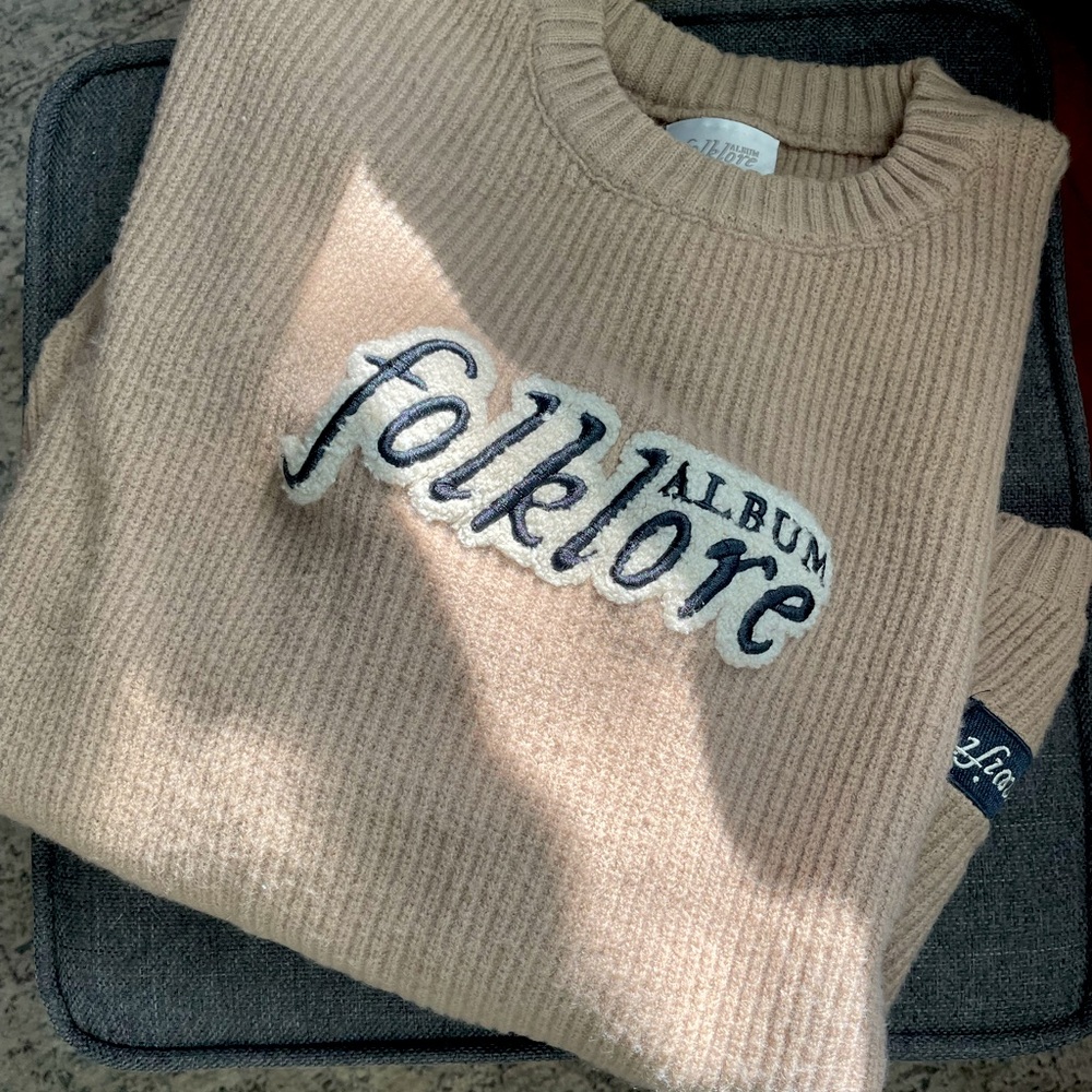 Taylor Swift Folklore Sweater - Chenille Crewneck